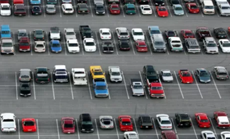 parking lot with cars