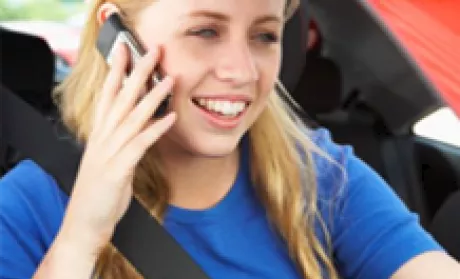 teen on phone