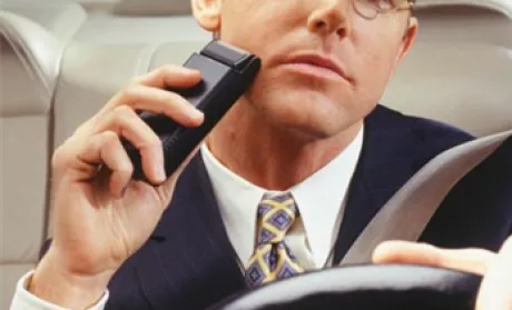 shaving while driving