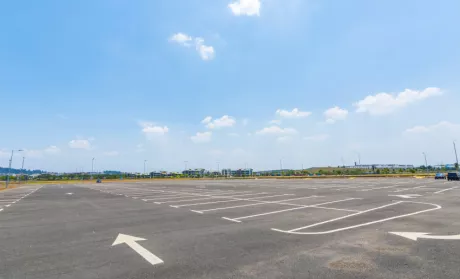 empty parking lot